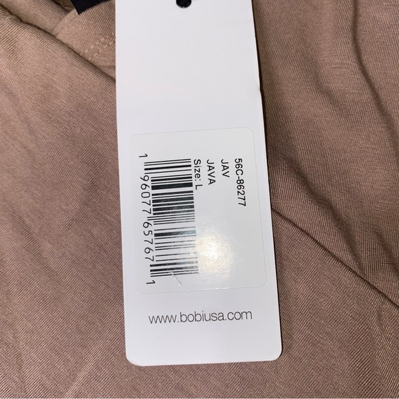 NWT Bobi Revolve Size Large Asymmetric Wrap Stretchy Top in Java Brown - Picture 9 of 9